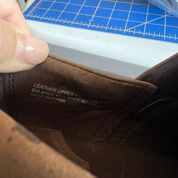 Born Women's Kinney Boot Size 11 Block Heel Shootie Brown Leather Moto Bootie - Picture 15 of 15